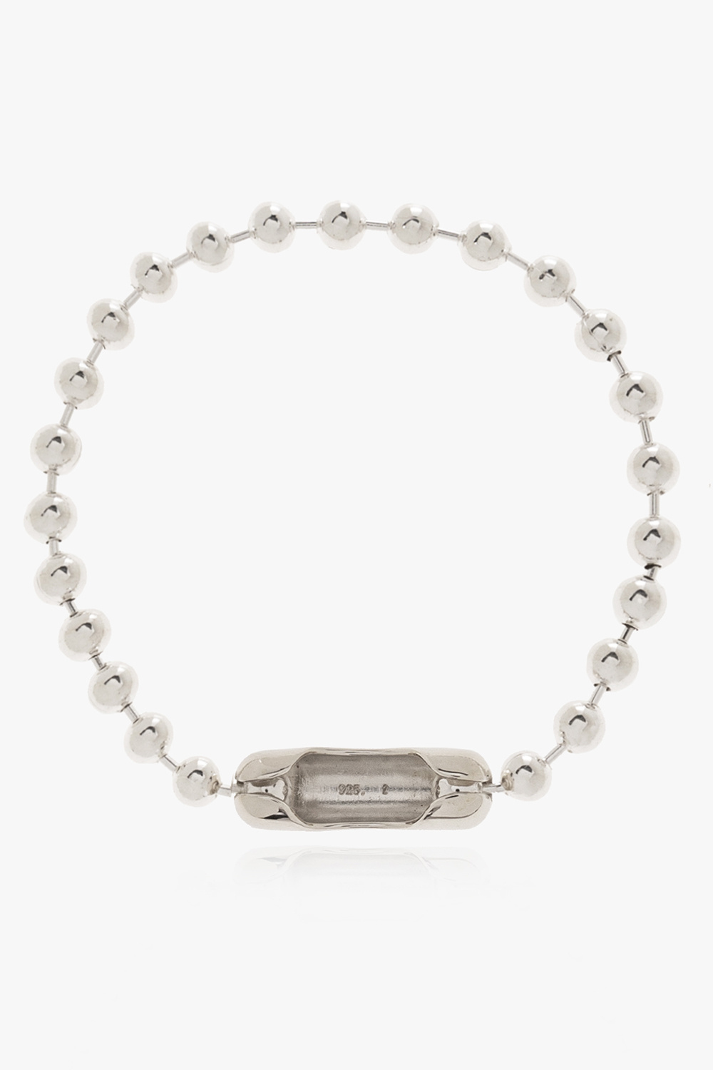 Silver Silver bracelet with logo Ambush